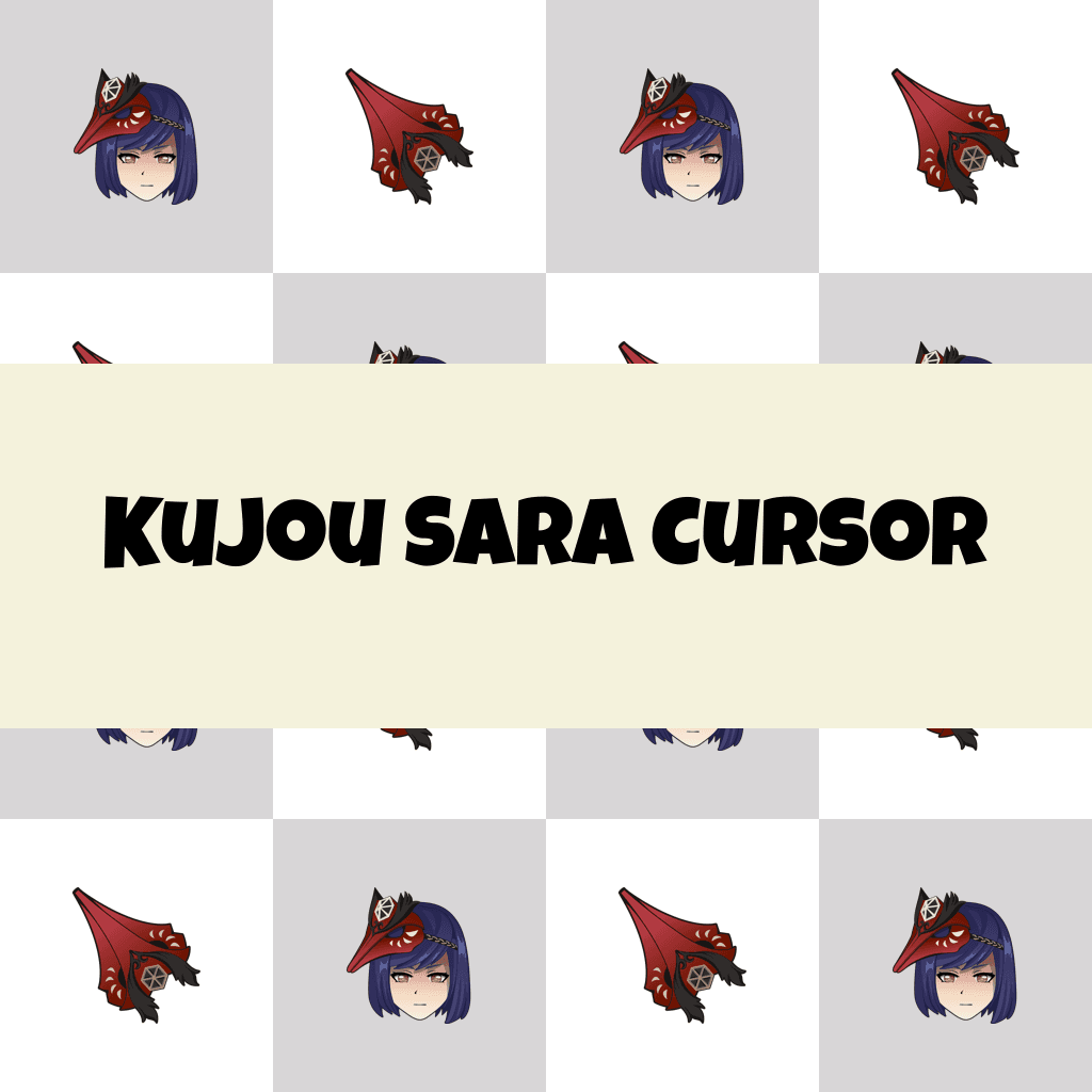 Preview Kujou Sara cursor custom cursor pack